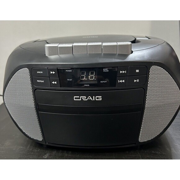 Portable Craig Cd Boombox With Am/fm Stereo Radio And Cassette Player/recor - Picture 1 of 6